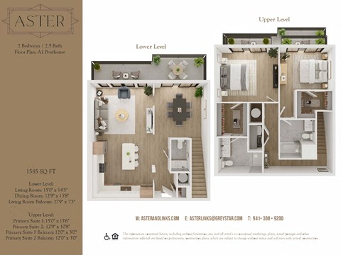 a 3d floor plan of an apartment with bedroom and living room